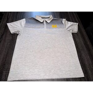 Michigan Wolverines Colosseum Men's XL Polo Shirt NCAA Preppy Streetwear College